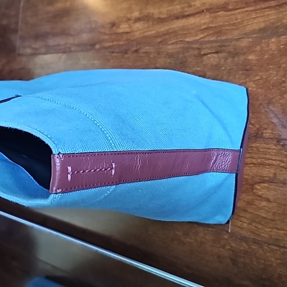 Coach Tote Bag 38 In Colorblock - Indigo Blue - Picture 5 of 13